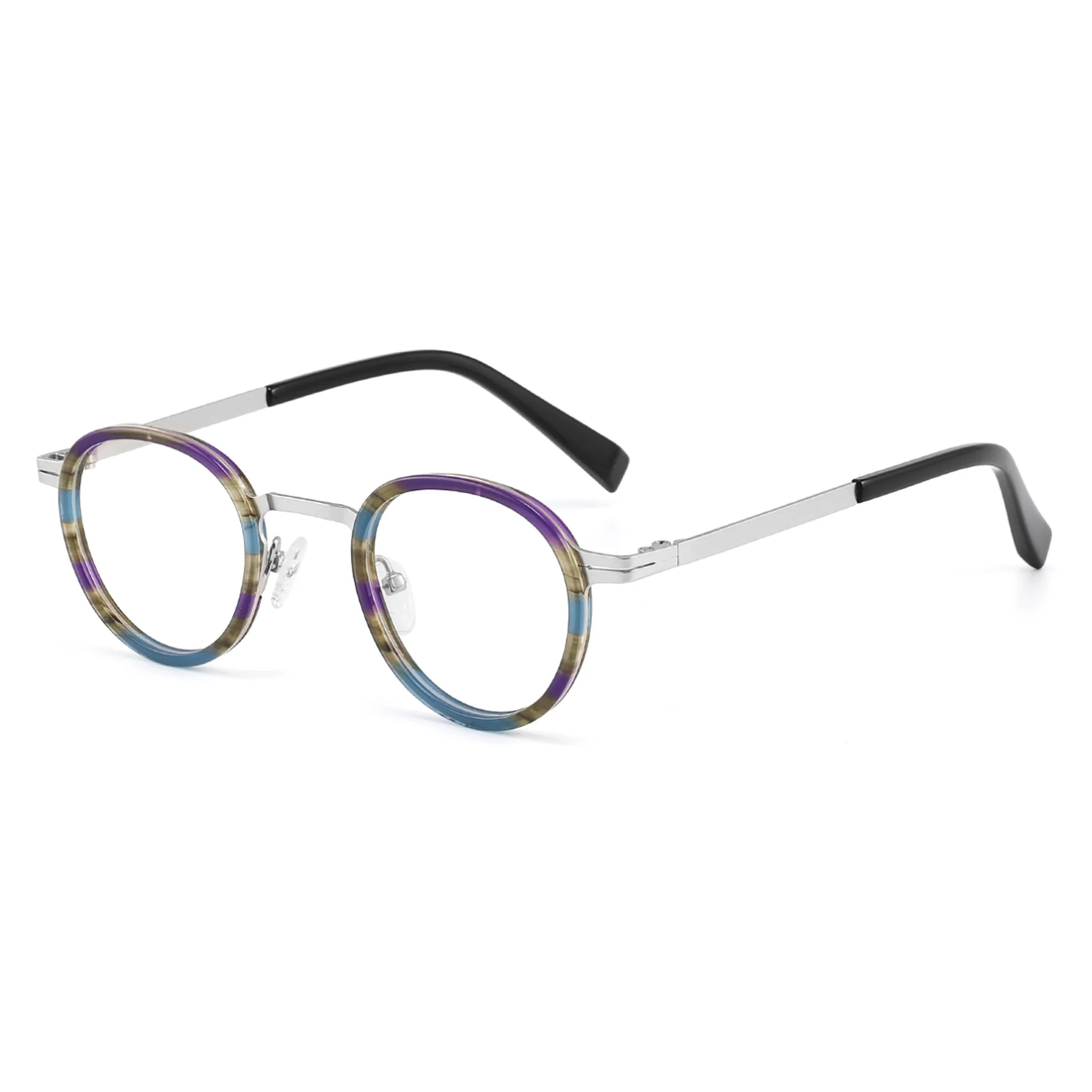 Round Acetate & Metal Optical Frames JT-GL8835 - Joyiris Eyewear